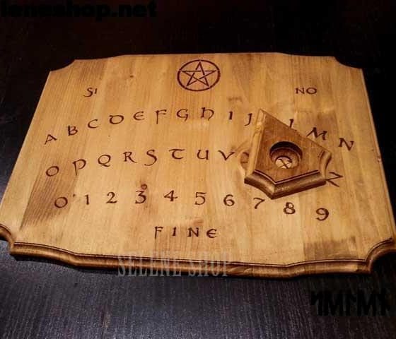 tavola ouija in legno naturale