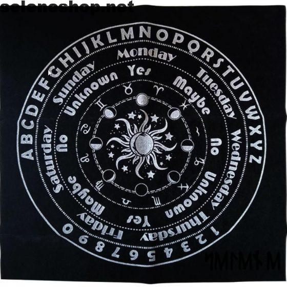 Tavola Ouija tonda con pendolo