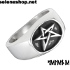 anillo pentáculo de peltre
