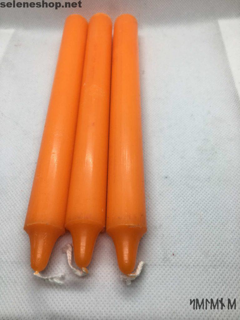 orange ritual candles