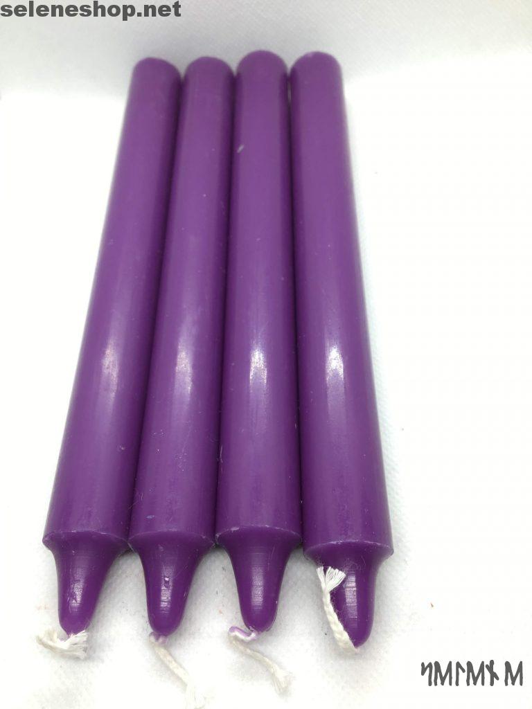 purple ritual candles
