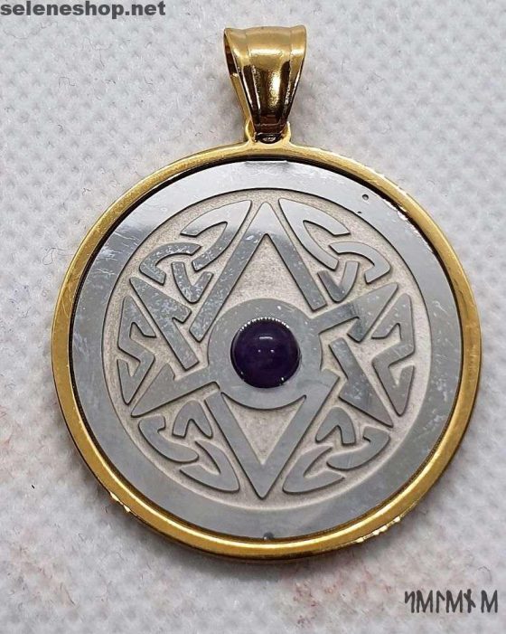 Thelema pendant in stainless steel