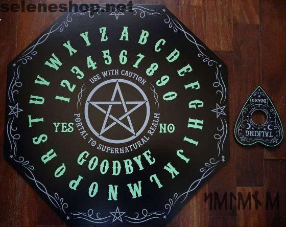 Tavola ouija glow in the dark octagon spirit board luminosa al buio
