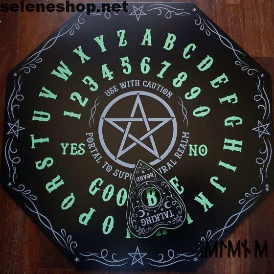 Tavola Ouija Glow in the Dark Octagon Spirit Board luminosa al buio