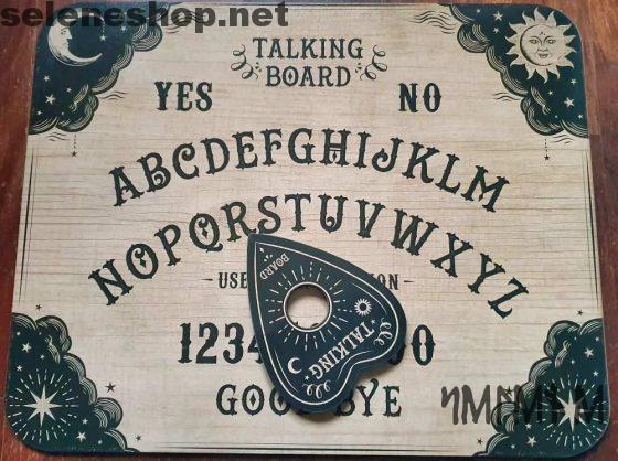 Ouija-board im klassischen stil sprechendes brett