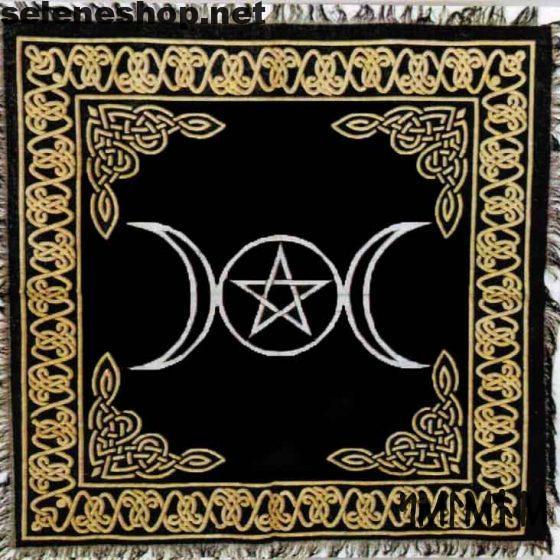 Tovaglia altare divinazione pentacolo wicca