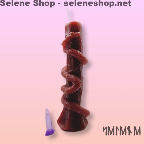 wicca shop online negozio esoterico pagano ouija rune 25 Candela con rituale santa marta dominadora - dominazione