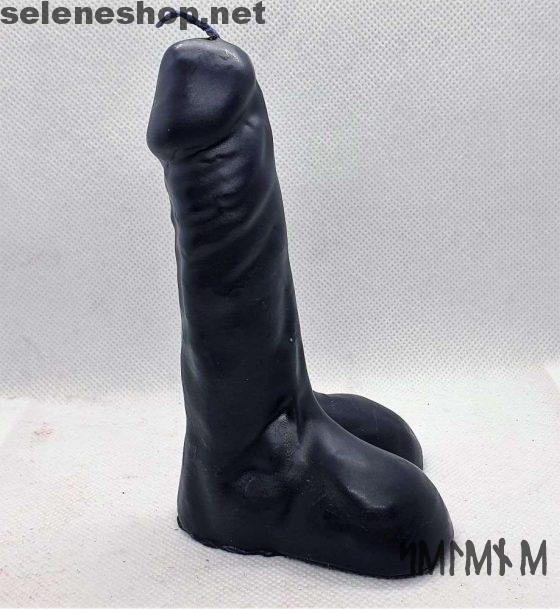Figura de cera negra del pene