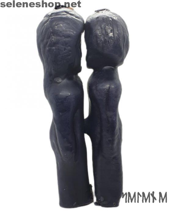 Figura de cera hombre mujer pareja