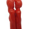 Figura de cera hombre mujer pareja