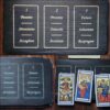 Mesa de lectura de cartas del tarot
