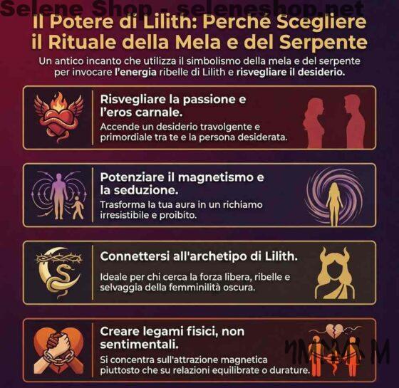 Rituale di attrazione di lilith infografica